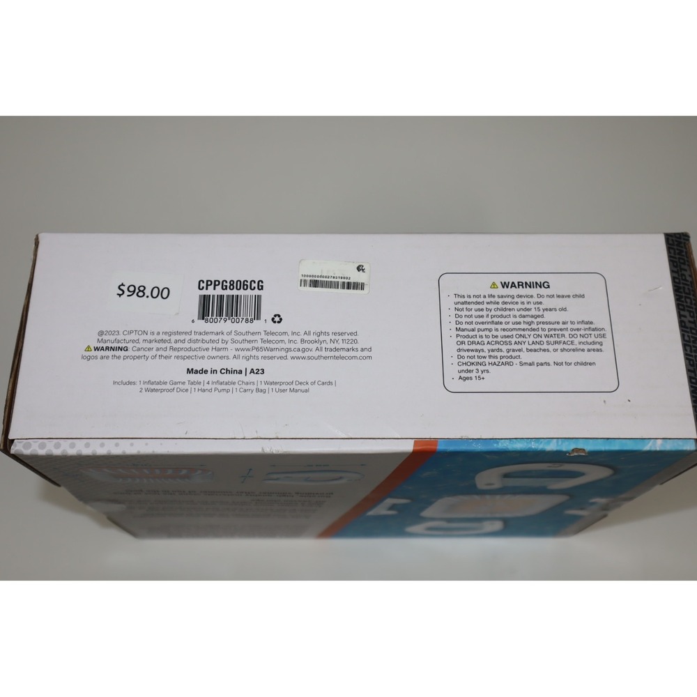 Cipton Floating Inflatable Card Table Set with Seats - Picture 7 of 7